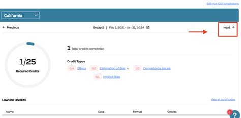 Can I View My Next Compliance Period On My CLE Tracker? – Lawline Support