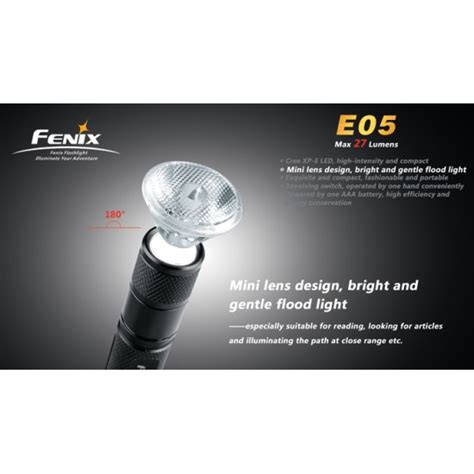 Fenix E05 - 27 Lumens AAA Black Keychain Torch Light - Buy Fenix E05 ...