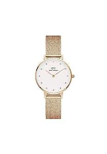 Daniel Wellington Petite Lumine Pressed Melrose 28mm White Dial Women's ...