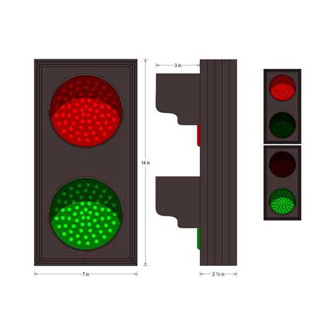 Traffic Signal Dimensions VONTA Traffic Light Pole