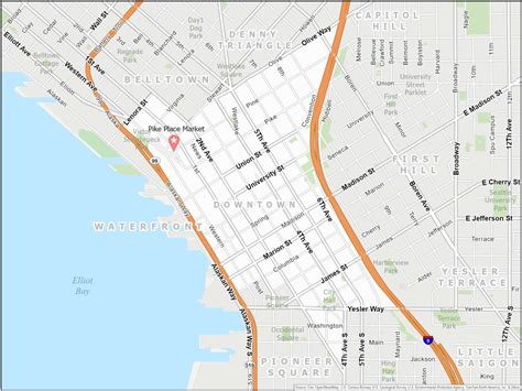 Seattle Area Map 的图像结果