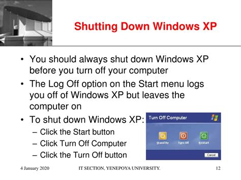 Image result for Turn Off Computer Windows XP