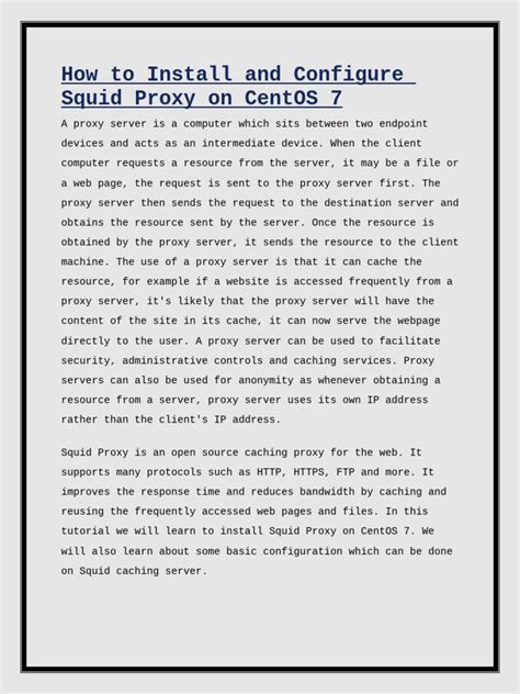 Image result for Squid Configuration Tutorial