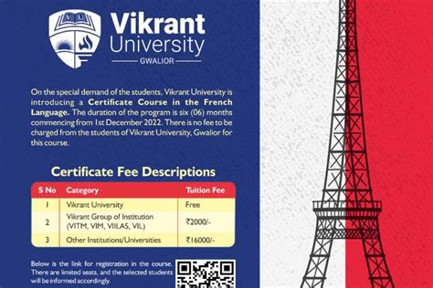 The Vikrant University of Gwalior introduces a certificate course in ...