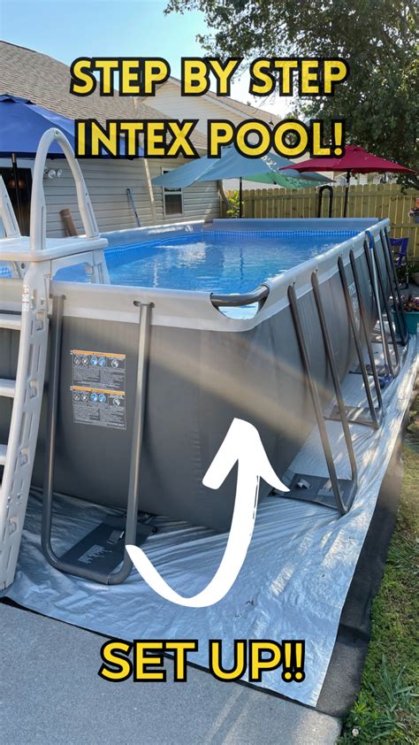 Image result for Intex Pool Set Up 12X24