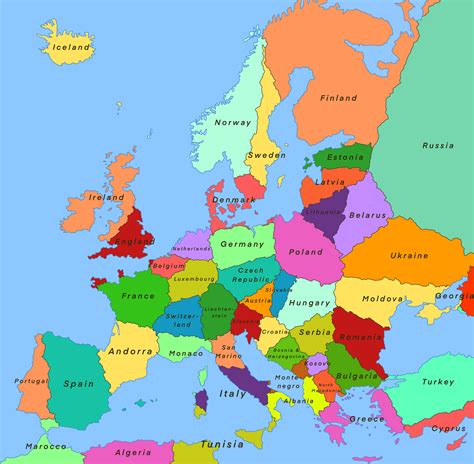 Countries In Europe And Their Capitals