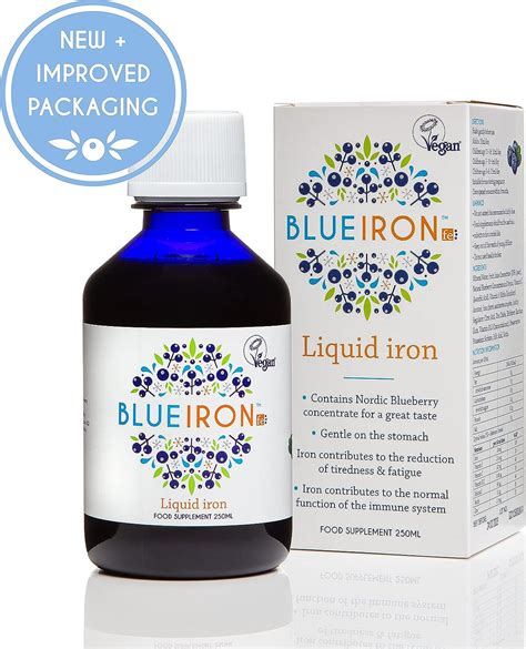 Iron Liquid Mineral Supplement with Nordic Blueberries | Antioxidant ...