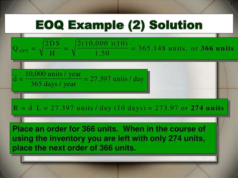 Image result for EOQ Inventory Control Method