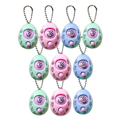 Buy Birthday Popper Rock Paper Scissor Game Keychain | Set of 10 | for ...