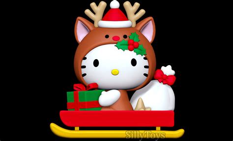 Hello Kitty Christmas - 3D Model by SillyToys