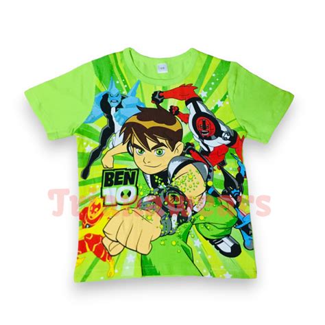 Benten Cartoon Ben-Ten Character Ben10 T-shirt For Boy Printed Cotton ...