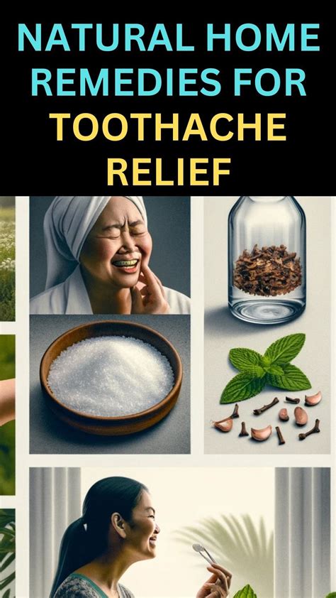Natural home remedies for toothache relief – Artofit