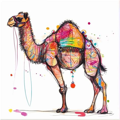 Abstract Sketch Camel Portrait Art Free Stock Photo - Public Domain ...