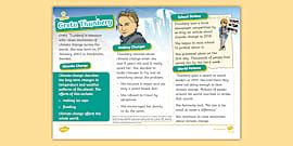 Greta Thunberg Fact File - Twinkl - KS2