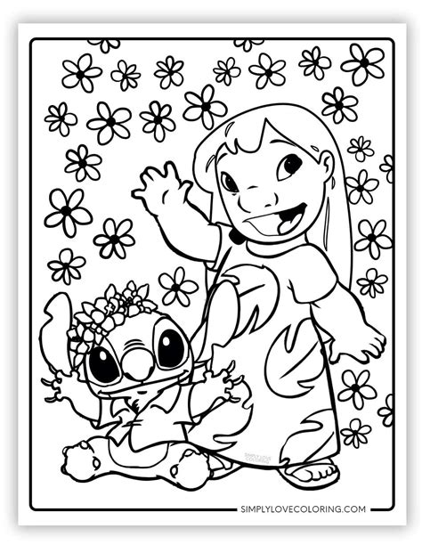 Lilo & Stitch Coloring Pages (Free PDF Printables) - Simply Love Coloring
