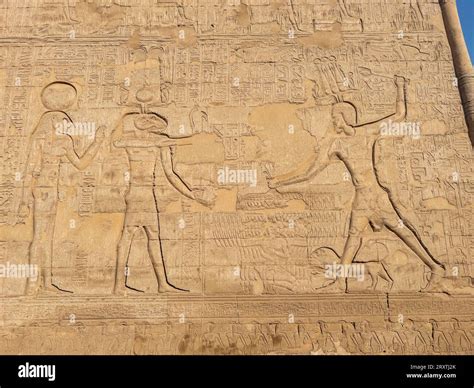 The Temple of Hathor, which began construction in 54 BCE, part of the ...