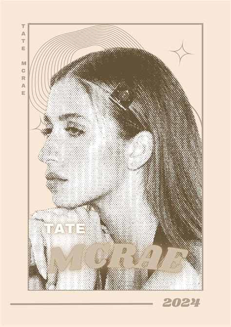 tate mcrae aesthetic poster in 2025 | Poster prints, Poster, Artist