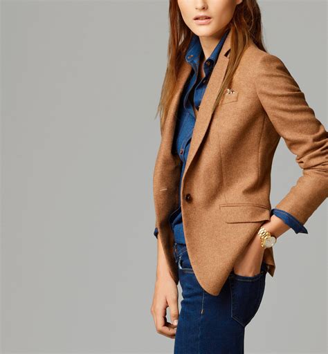 Tan Coloured Blazer Womens