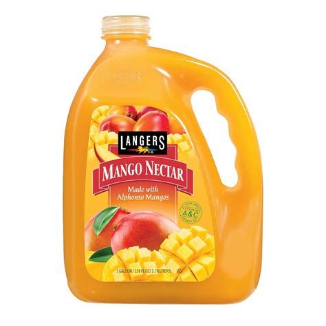 Amazon.com : Langers Juice, Mango Nectar, 128 Fl Oz (Pack of 1) : Fruit ...