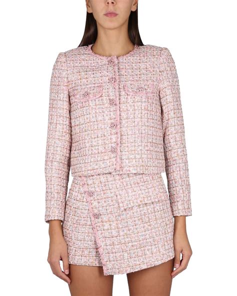 Wool Pink Boucle Jacket at Isla Lascelles blog
