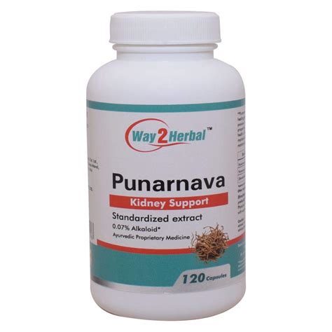 Way2Herbal Punarnava Capsules (120 Count Pack of 1) : Amazon.in: Health ...