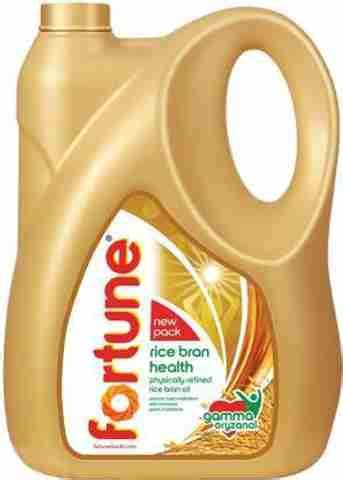 FORTUNE Rice Bran Oil (5 ltr.) Rice Bran Oil Can Price in India - Buy ...