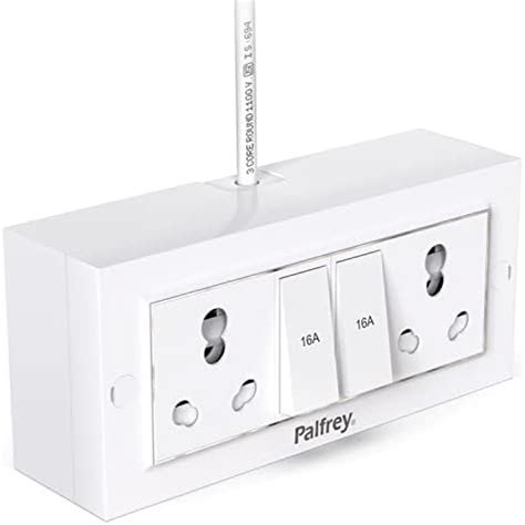 Buy Heavy Duty PVC Extension Board (2 in 1 15A &54) Socket and Switch ...
