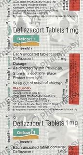 Defcort 1 MG Tablet (6): Uses, Side Effects, Price & Dosage | PharmEasy