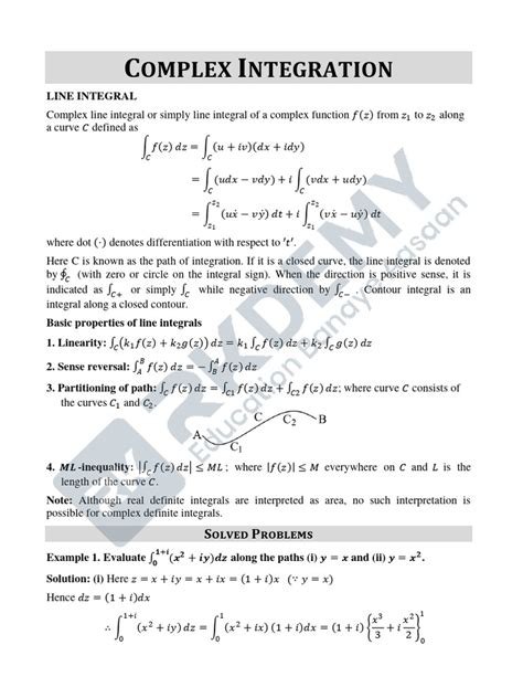 Image result for Complex Analysis Integration PDF