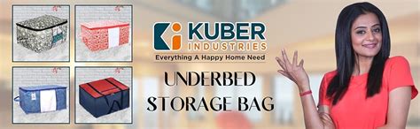 Kuber Industries Non-Woven Check Print Jumbo Underbed Storage Bag ...