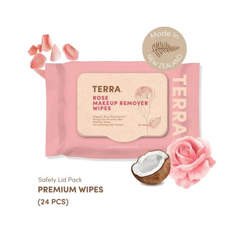 TERRA Travel Pack & Makeup Remover Wipes (Pack of 2) 24Pcs Each