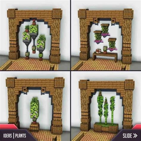 Daily Minecraft Builds 🦇 on Instagram: "Four House Plant Design 🔥🔥 . By @gamabuild . -Follow ...