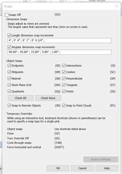 Image result for Snap Object Revit Not Active