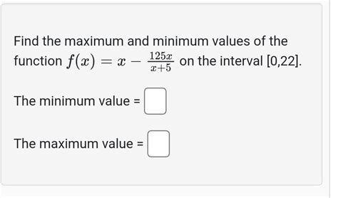 Image result for Max and Min Values of Functions