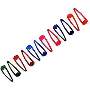 Buy ABHI Metal Baby's Pin Tic Tac Hair Clip (Multicolour) - 12 Pieces ...