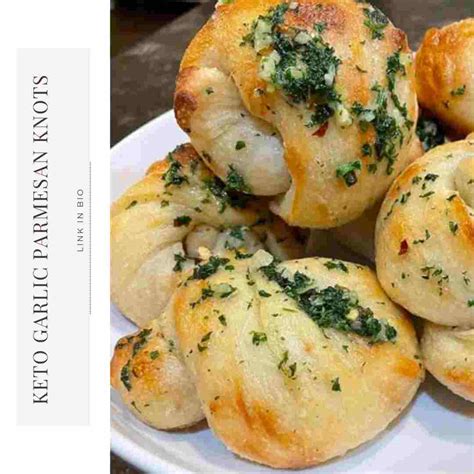 Keto Garlic Parmesan Knots: - KETOOX | Family Recipes