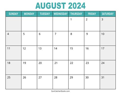 August 2024 Editable Calendar | Printable Calendar 2025