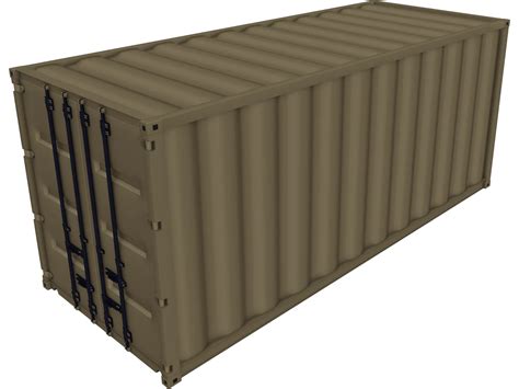 Container 20ft Shipping 3D Model | 3D CAD Browser