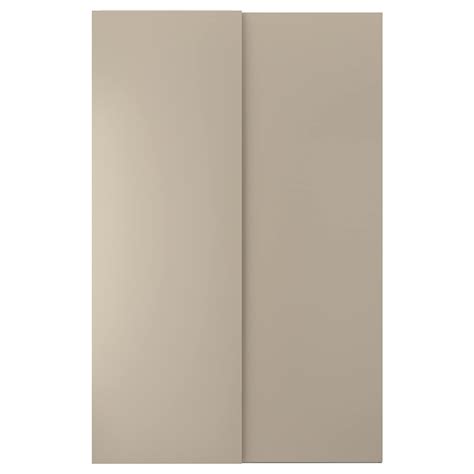 HASVIK pair of sliding doors, grey-beige, 150x236 cm (59x927/8") - IKEA
