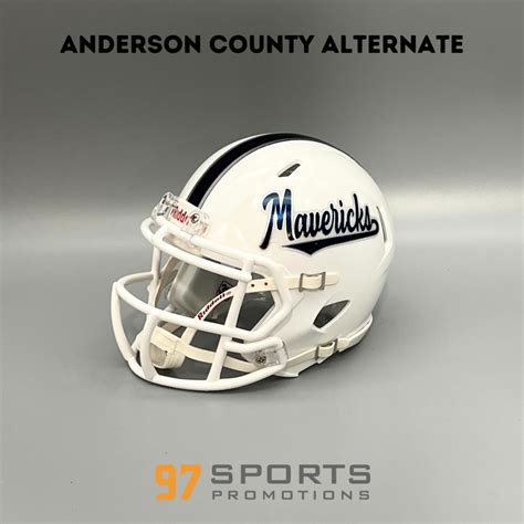 Anderson County Mavericks Alternate 2023 Mini Football Helmet - 97 ...