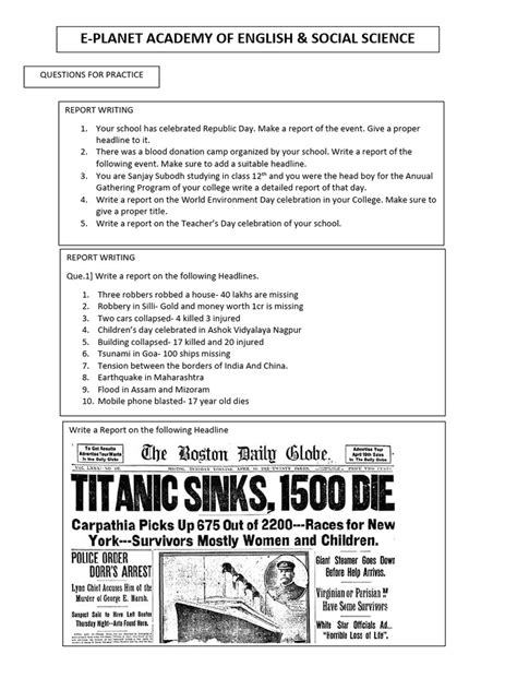 Report Writing Samples 的图像结果