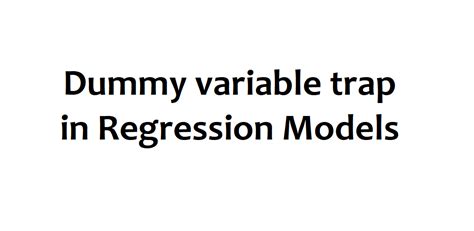 Dummy Variable Trap Explained 的图像结果
