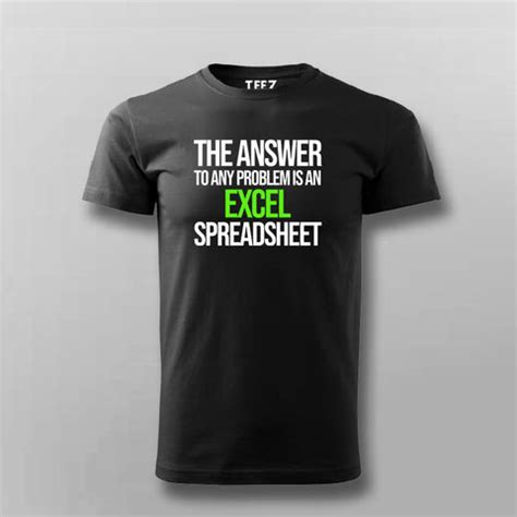 Solve It with Excel – Spreadsheet Wizard Tee - TEEZ.in