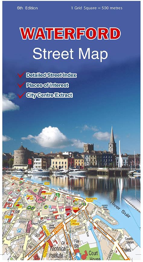 Waterford Street Map Enlarged City Centre Map Ordnance Survey Ireland | Desertcart KSA