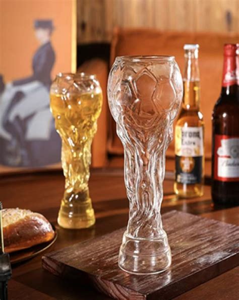 Buy BARRAID World Cup Trophy Shaped Beer Glass, 450 ml Capacity, 1 ...