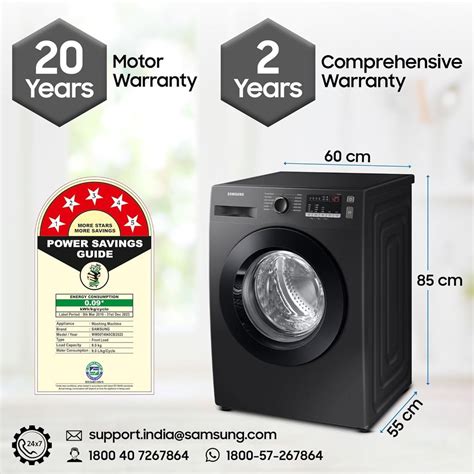 Buy SAMSUNG 9 kg 5 Star Inverter Fully Automatic Front Load Washing ...