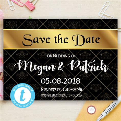 Electronic Save The Date Templates, Simply Add The Basic Details—like ...