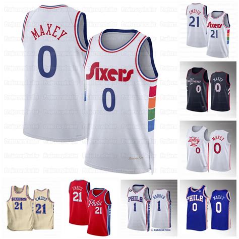 76ers City Jersey: Paul George, James Harden, Joel Embiid, De'Anthony ...