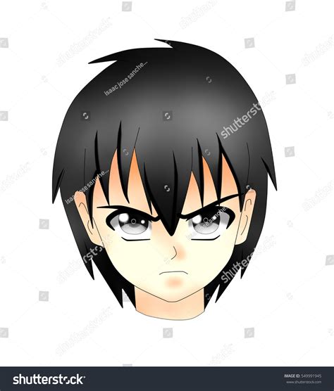 Angry Face Anime Version Stock Illustration 549991945 | Shutterstock