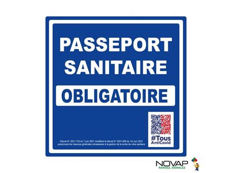 Panneau Pass sanitaire obligatoire - Rigide 200x200mm - 4220925 ...